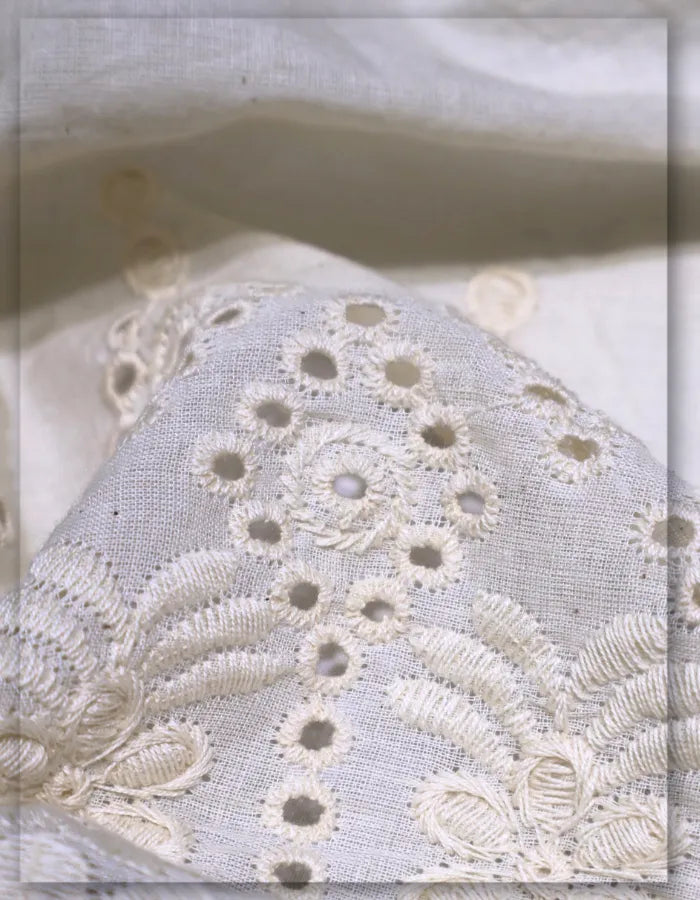 Broderie Anglaise Cotton Fabric for French Style Dresses #14535