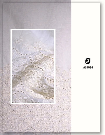 Eyelet Embroidered Cotton Fabric for Caribbean Dresses #14536