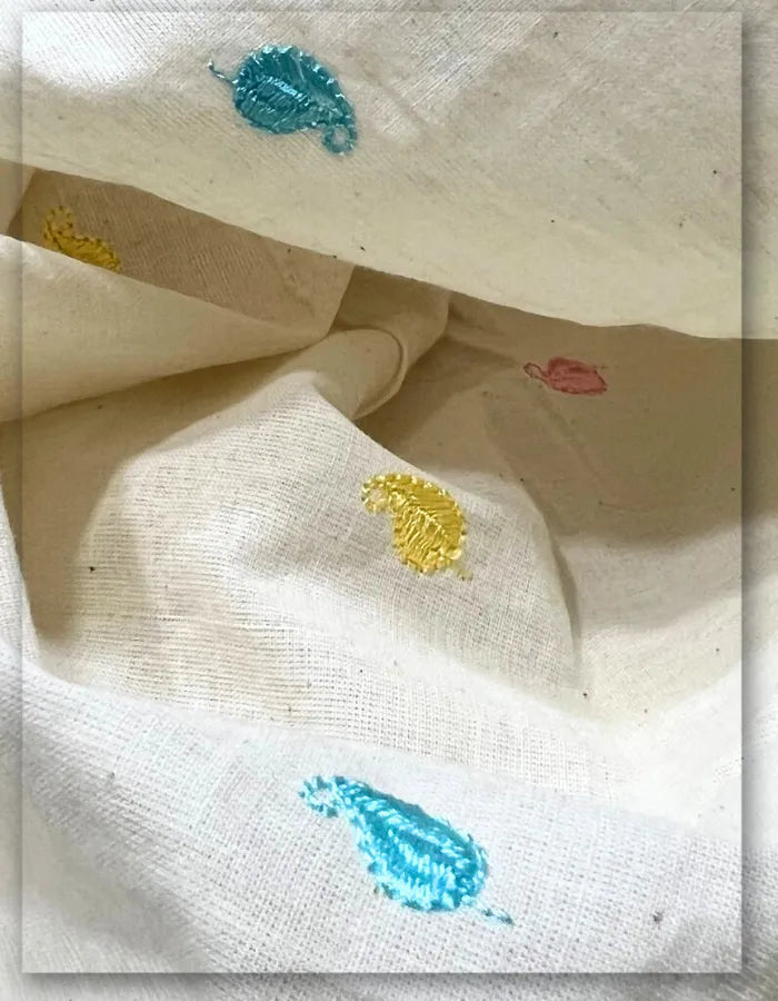 Best Cotton Butti Embroidery Fabric #14867