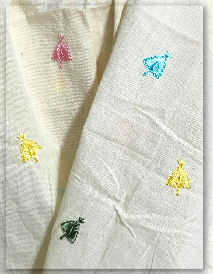 Finest Cotton Butti Embroidery Fabric #14868