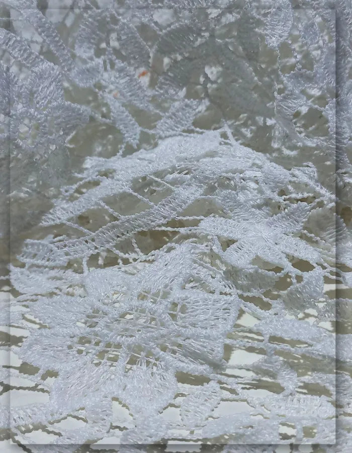 WhiteLace Fabric for Bridal Dresses