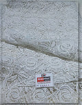 White Floral Lace Fabric for Bridal Gowns