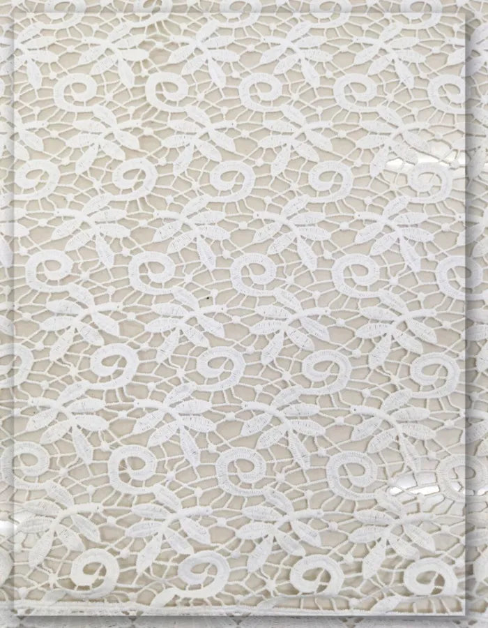 White Lace Fabric for Kidswear & Dresses