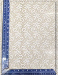 White Leaf Style Lace Fabric for Kidswear & Dresses