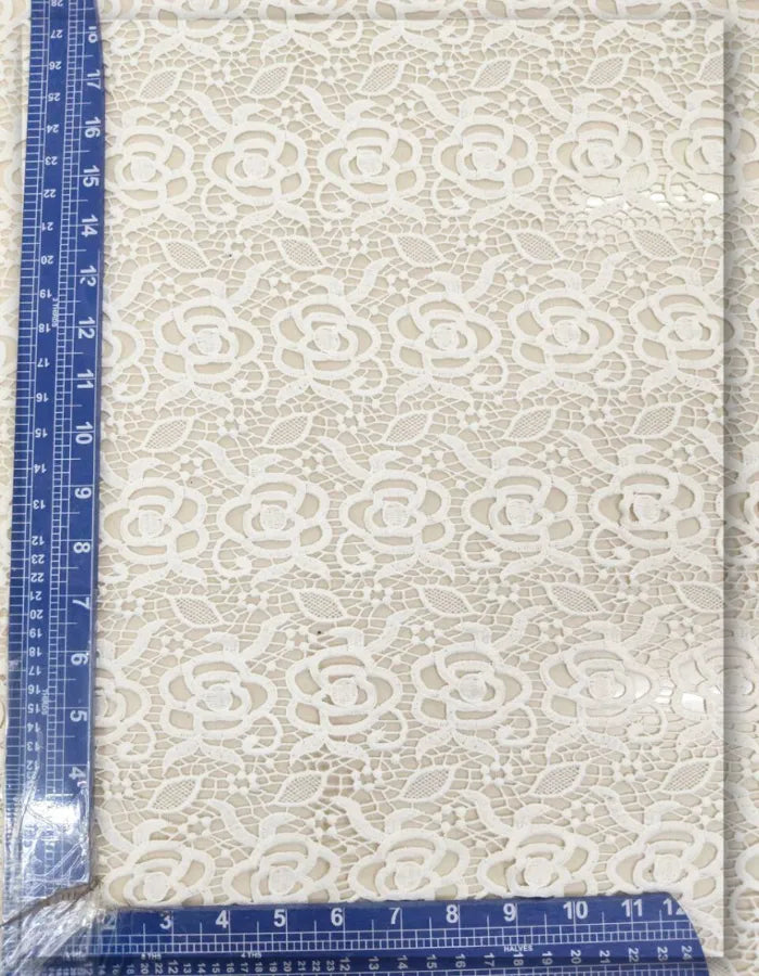 Floral Lace Fabric for Designer Garments