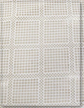 White Geometric Lace Fabric for Dresses