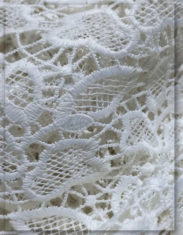 Premium White Lace Fabric for Luxury Outfits