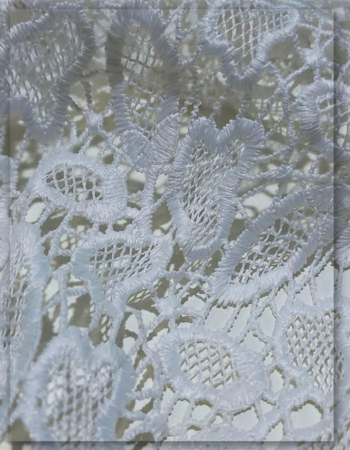 White Lace Fabric for Luxury Outfits