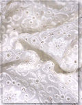 trendy georgette lace eyelet fabric modern apparel use