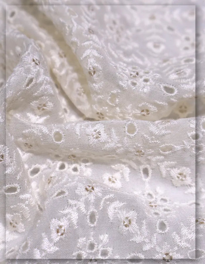 american style georgette embroidery fabric premium texture