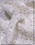 rich georgette schiffli embroidery fabric luxury textile