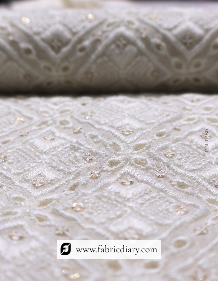 3mm glitter sequin georgette for gowns, dresses & sarees