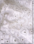 soft luxury schiffli georgette fabric designer clothing