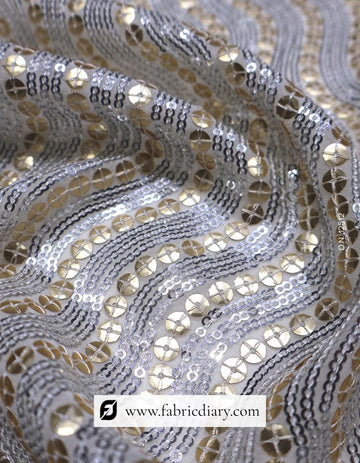 3mm & 5mm Sequin Fabric for Designer Women's Dress