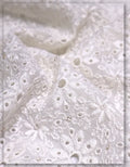 luxury dress georgette fabric with detailed embroidery