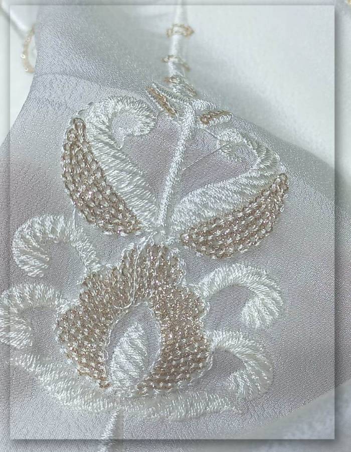 Beautiful Designer Embroidery Zari Thread Work Butta fabric- 6599