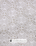 Designer sequin embroidered georgette fabric for couture wear