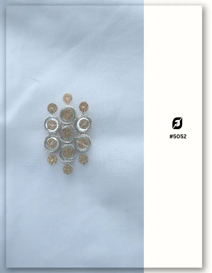 premium Medium Motif Tulle Embroidery Fabric 