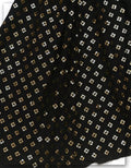 Black Georgette with Gold Sequins Embroidery fabric for the bridalwear