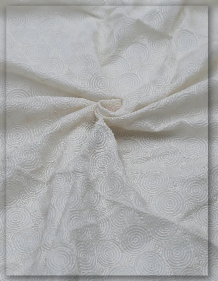 Lucknowi Embroidered Mens Sherwani Fabric - 8086