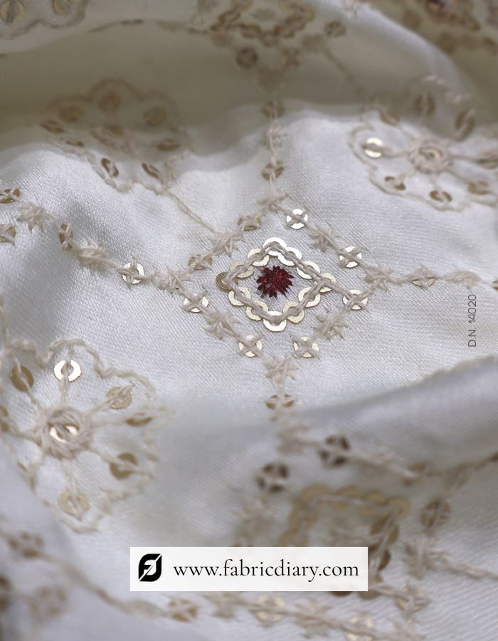 Allover Embroidered Sherwani Fabric for Men