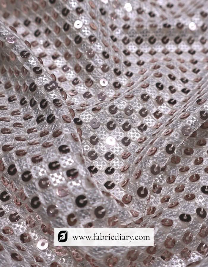 Allover gold sequins fabric – luxurious embroidered material for gowns and lehengas