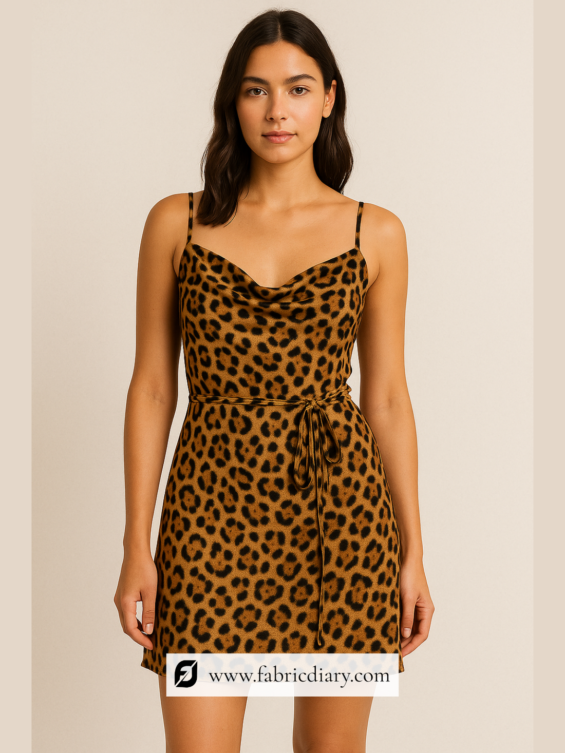 Animal Printed Pure Chinon Fabric