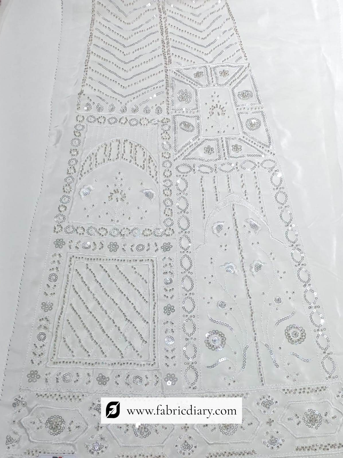 Beaded Gown Embroidery Fabric