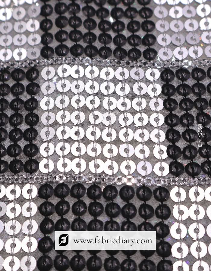 Wholesale checkered sequin fabric – 5mm sparkle for clothing