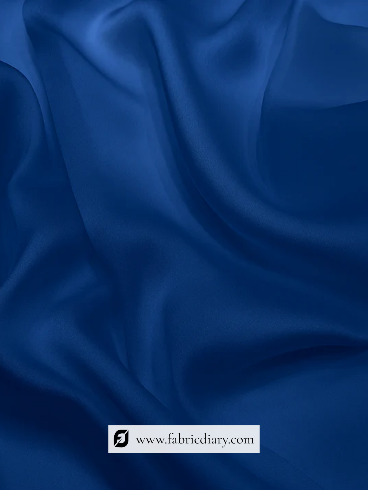 Blue Dyed Pure Satin Georgette Fabric