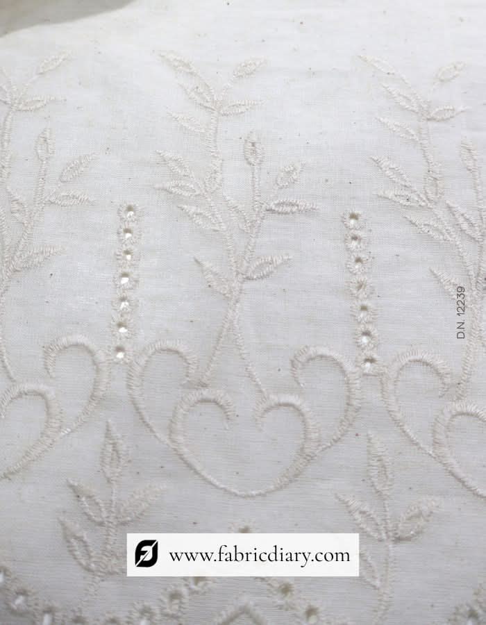 Buy floral embroidered Hakoba fabric – online wholesale cotton fabric India