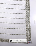 Ethnic dyeable scarf – embroidered fabric for gowns, sarees, and suits