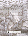Copper & Gold Sequin Fabric with Daman Embroidery – Perfect for Women's Ethnic Wear – #86