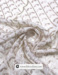 Buy embroidered copper gold fabric – ethnic fashion textile for boutiques