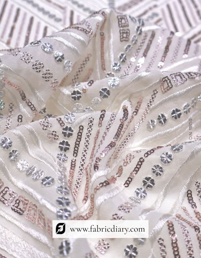 Haute Couture Sequin Fabric for Bridal & Eveningwear – #859