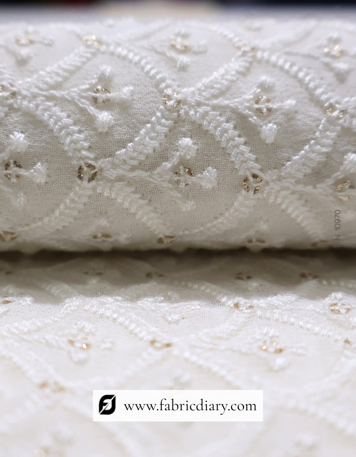 Shop Now Wholesale sequin georgette fabric for women's designer wear