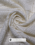 Designer viscose georgette sequin fabric for fashion labels