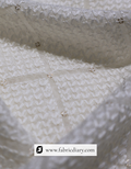 Embroidered Viscose Georgette with 3mm Glitters Sequins for Designers & Labels