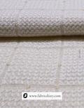 Embroidered viscose georgette fabric with 3mm glitter sequins