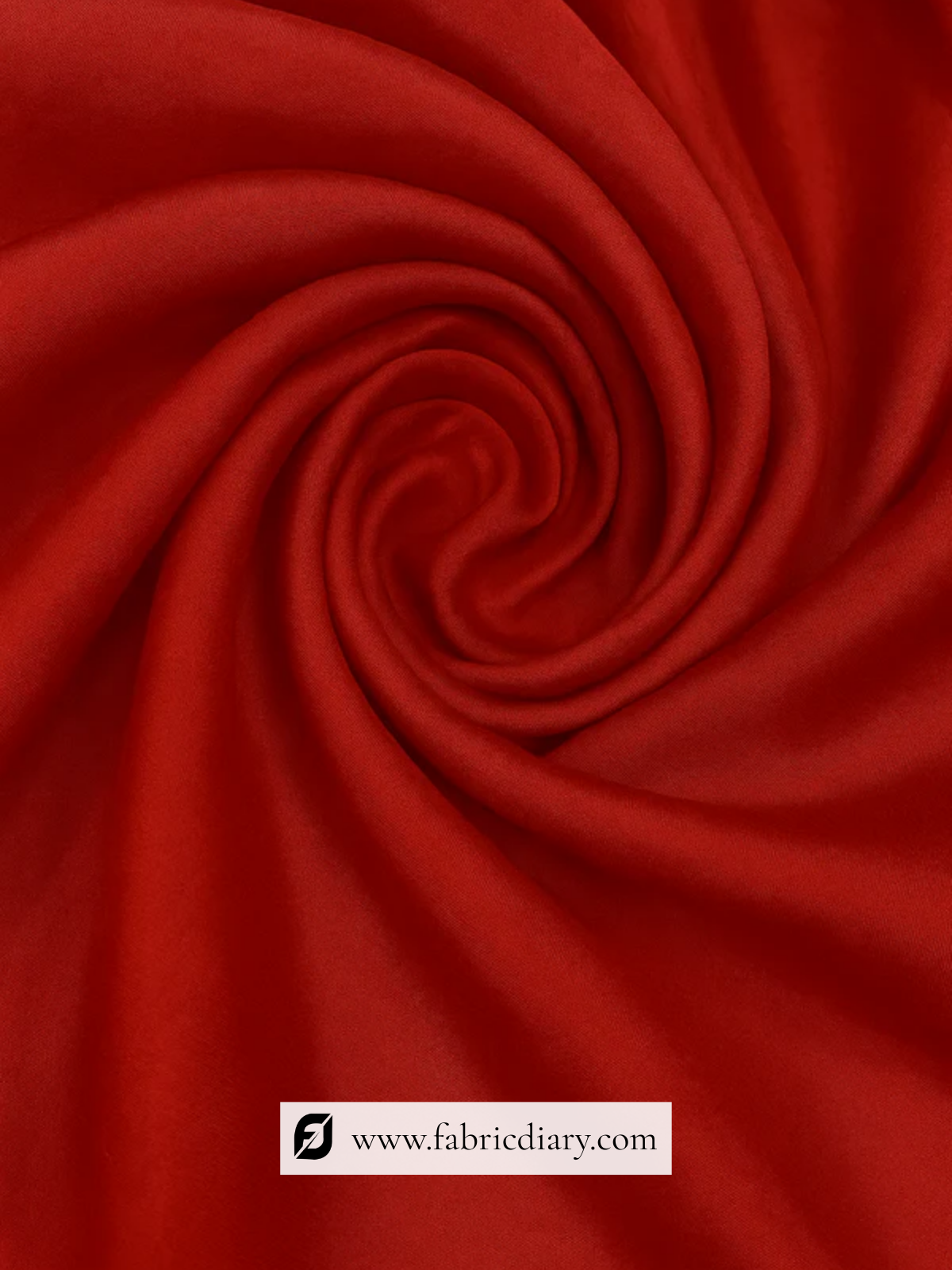 Deep Red Dyed  Linen Satin Fabric