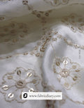 Buy allover embroidery fabric for men's wedding sherwani