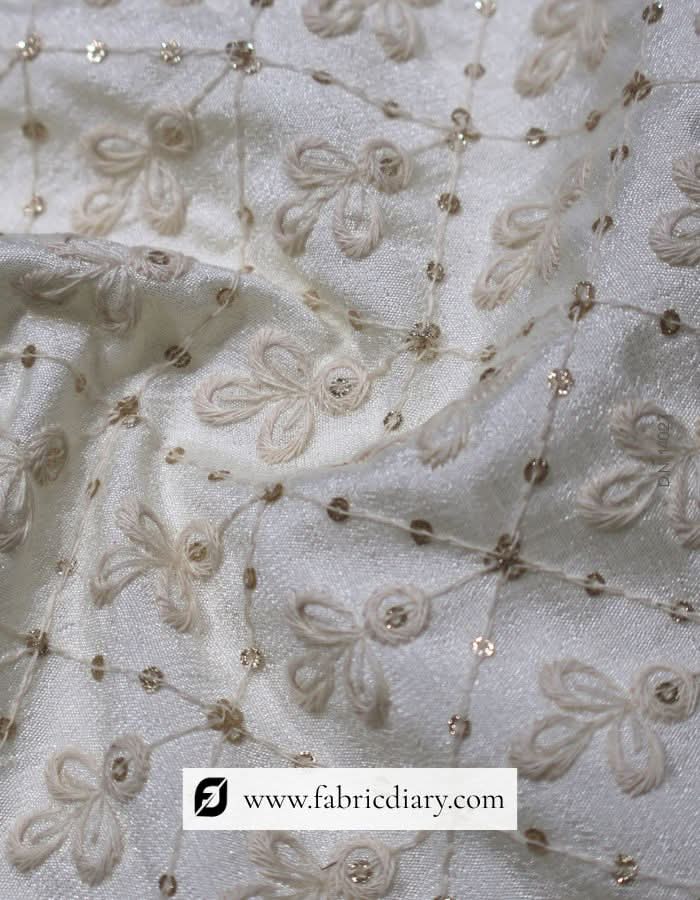 Designer Embroidered Sherwani Fabric for Men