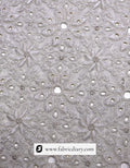Designer fabric with floral thread embroidery – bulk ethnic fashion material