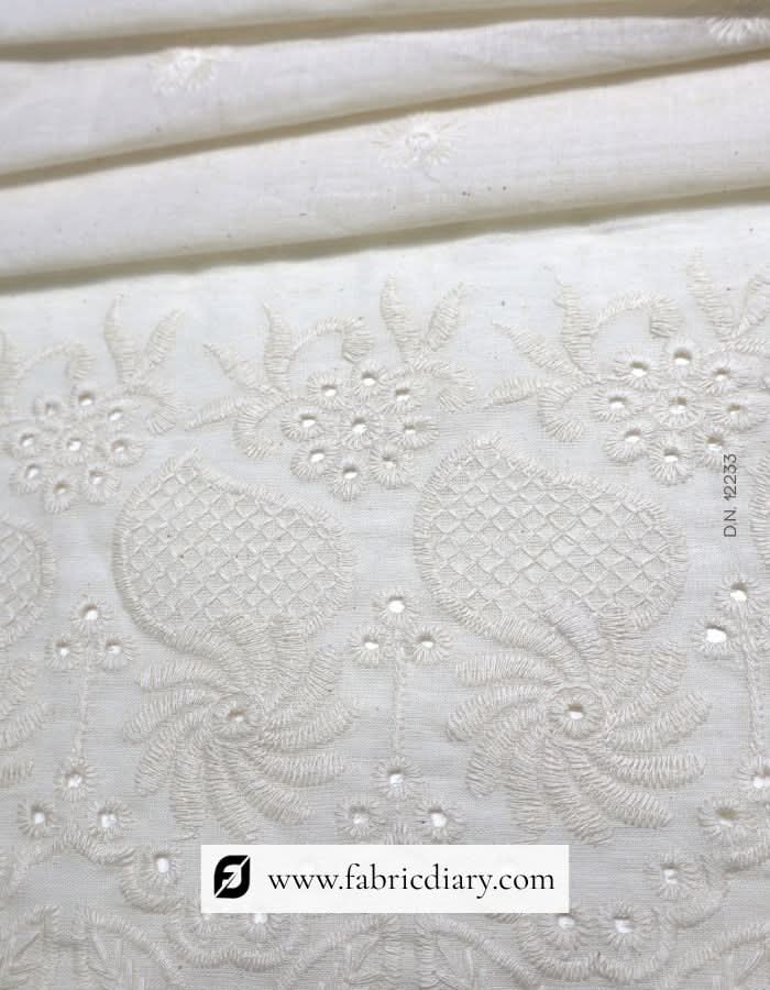 Elegant cotton Hakoba material – buy designer embroidered fabric online