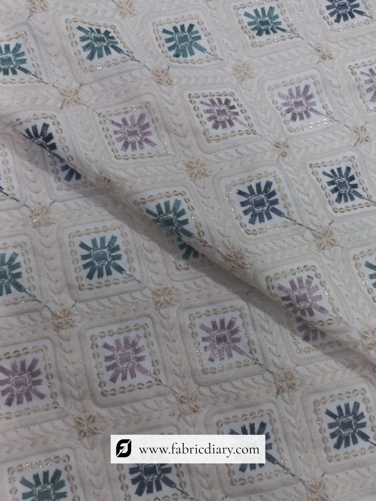 Premium satin kurta fabric with embroidery for men & women