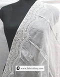 Designer Embroidered Dyeable Viscose Organza Dupatta / Scarf – #3546