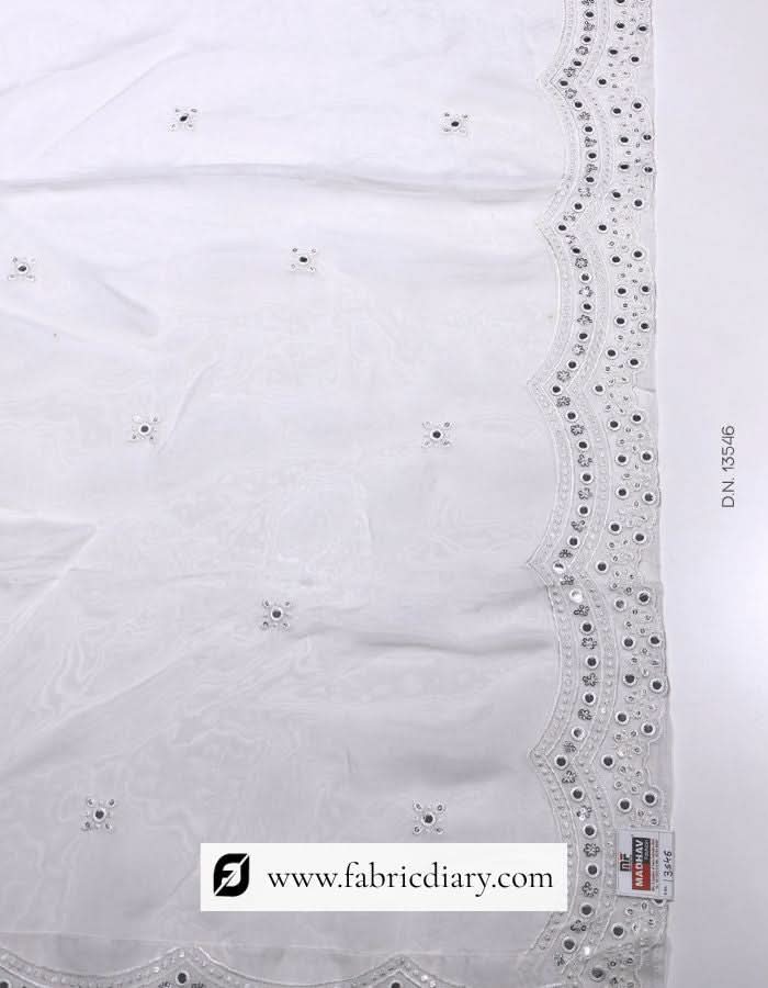 Online viscose organza dupatta – dyeable and embroidered scarf for fashion