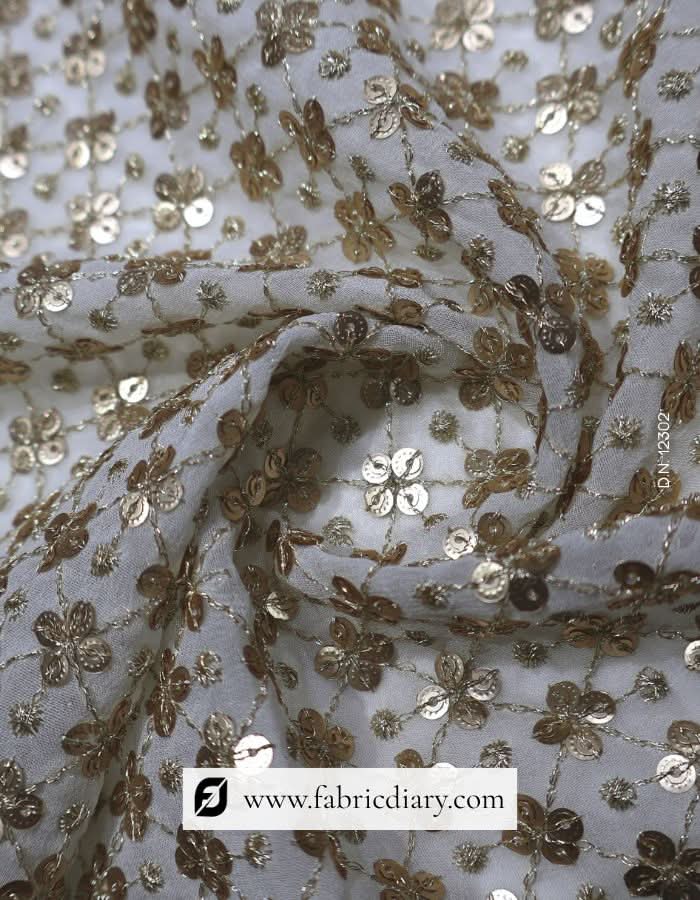 Designer Golden Blouse Fabric for Ladies in Japan