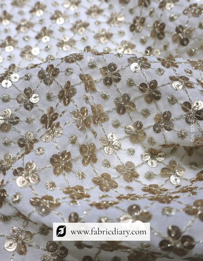 Designer Golden Blouse Fabric for Ladies in China