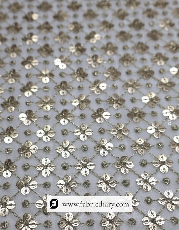 Designer Golden Blouse Fabric for Ladies in India